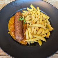 Curry Wurst at Mōpa in Paris