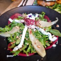 Salade au bleu. Didn't feel the blue cheese... at Mōpa in Paris