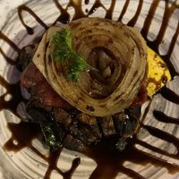 West Oahu Garden Napoleon. You can make it vegan just by getting the rice option instead of mashed potatoes. I opted for a side french fries instead.  at Kani Ka Pila Grille in Honolulu