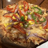Cauli jerk pizza!  at The Tap Room in St John