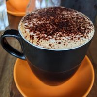 Soy cappuccino at Lisica Cafe in Maribyrnong