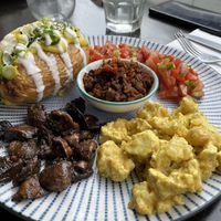 Spanish breakfast  at Lisica Cafe in Maribyrnong