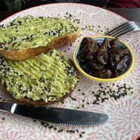 Avo toast  at Lisica Cafe in Maribyrnong