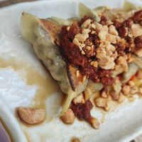 Spicy gyozas at Uki Green in Warsaw