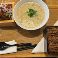 Eel and ramen  at Uki Green in Warsaw