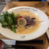 Excellent creamy miso ramen at Uki Green in Warsaw