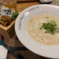 Vege ramen with black Sesame side at Uki Green in Warsaw
