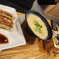 Lunch special with gyoza at Uki Green in Warsaw