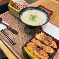 Ramen + Unajyu set (with unajyu in front). at Uki Green in Warsaw