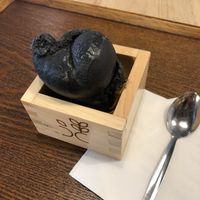 Black coconut icecream  at Uki Green in Warsaw