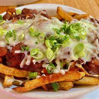 Chili cheese fries (v)  at Follow Your Heart Market & Cafe in Canoga Park