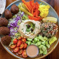 Mediterranean Plate #Veganuary at Follow Your Heart Market & Cafe in Canoga Park