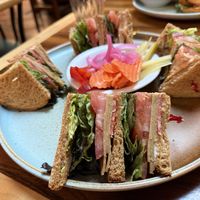 Club sandwich   at Follow Your Heart Market & Cafe in Canoga Park