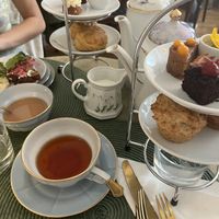 Everything served on a cool tray  at Alice & Kattens Tesalong in Lund