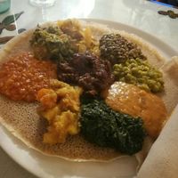 Vegetable mix at Habesha in Bologna