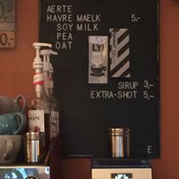 The plant milk at Café Griffens in Copenhagen