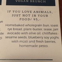 The vegan brunch at Café Griffens in Copenhagen