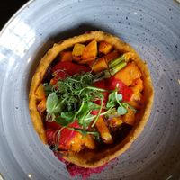 Caramelised onion tart at The Brampton Mill in Huntingdon