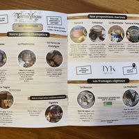 Menu (stuff to take home) #Veganuary at Terra Vega in Nantes