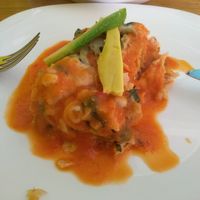 Pastel Azteca at Pura vida in Tuxtla Gutierrez