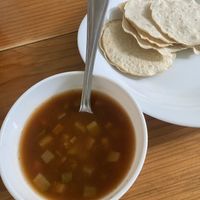 Sopa de lentejas  at Pura vida in Tuxtla Gutierrez