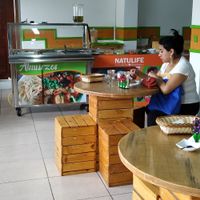 Lunch tables  at NATULIFE in Quito