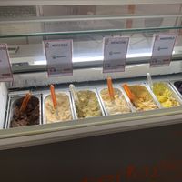 Vegan selection  at Gelateria Gianni in Bologna