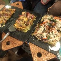 This place is amazing! Food is delicious and the drinks are the cheapest! They have traditional Okonomiyaki and vegetarian, vegan options. And the waitress is super patient #Veganu at OKO Okonomiyaki in Osaka