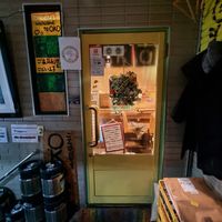 Cafe entrance at OKO Okonomiyaki in Osaka