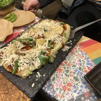 Oko w/vegan cheese  at OKO Okonomiyaki in Osaka