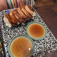 Veggie gyoza at OKO Okonomiyaki in Osaka