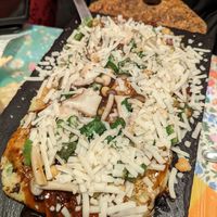 Vegan okonomyaki at OKO Okonomiyaki in Osaka