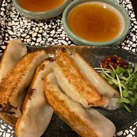 Vegan gyoza at OKO Okonomiyaki in Osaka