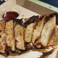 Gyozas at OKO Okonomiyaki in Osaka