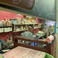 The kitchen  at OKO Okonomiyaki in Osaka