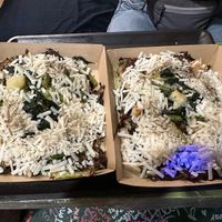 Vegan. This is a medium size and it’s huge    at OKO Okonomiyaki in Osaka