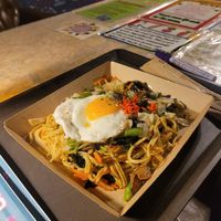 Vegi yakisoba (with egg but you can choose without) at OKO Okonomiyaki in Osaka