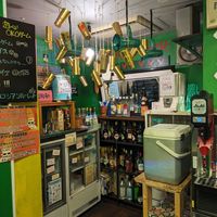 Prep your own drink area at OKO Okonomiyaki in Osaka