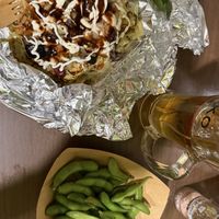   at OKO Okonomiyaki in Osaka