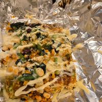 Vegetarian Okonomiyaki at OKO Okonomiyaki in Osaka