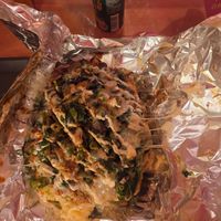 Vegetarian okpnomiyaki at OKO Okonomiyaki in Osaka