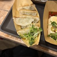 Vegan Goyoza  at OKO Okonomiyaki in Osaka