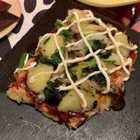 Half size Okonomiyaki at OKO Okonomiyaki in Osaka