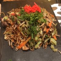 Soba at OKO Okonomiyaki in Osaka