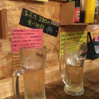 180 yen drinks!  at OKO Okonomiyaki in Osaka