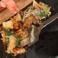 Vegetarian Okonomiyaki at OKO Okonomiyaki in Osaka