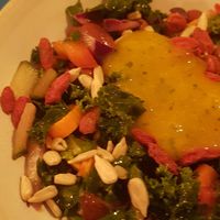 Ensalada de primero at CactusCat Bar in Barcelona