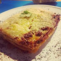 Lasaña at CactusCat Bar in Barcelona