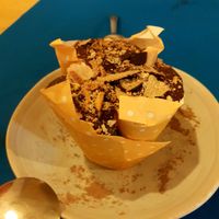 Postre: Magdalena de chocolate gluten free y sugar free at CactusCat Bar in Barcelona