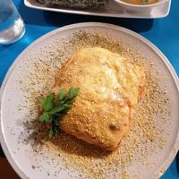 Lasagna at CactusCat Bar in Barcelona